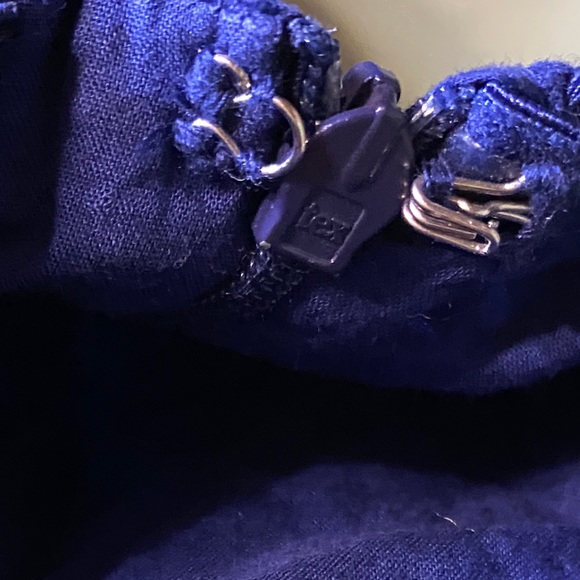 Old Navy Womens Dress Blue Sleeveless Casual Solid Cotton Lace size 14 - Picture 5 of 7